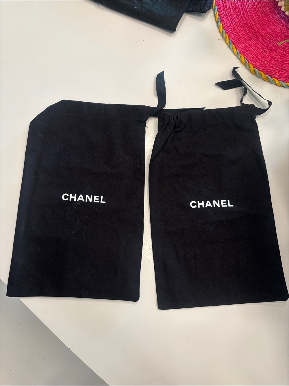 Chanel shoes dust bag - set of 2